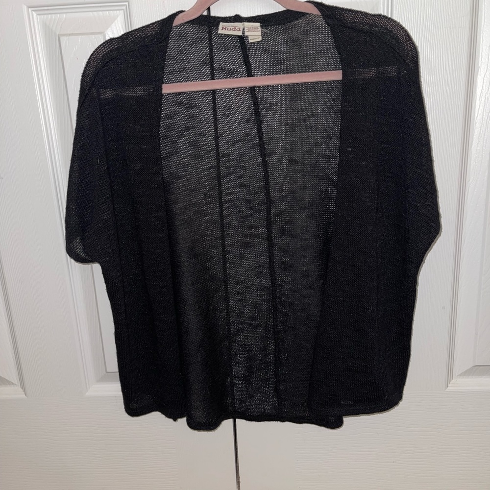 MUDD Short Sleeve black cardigan